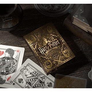 theory11 Harry Potter (Yellow Hufflepuff) Spielkarten mit JP Games Deck Sleeve