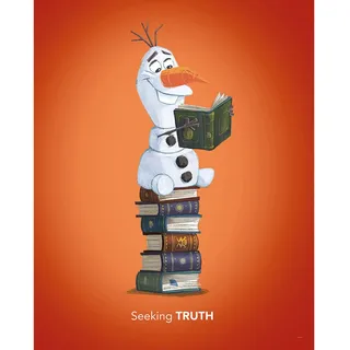 Disney Poster Frozen Olaf Orange 40 x 50 cm 610150