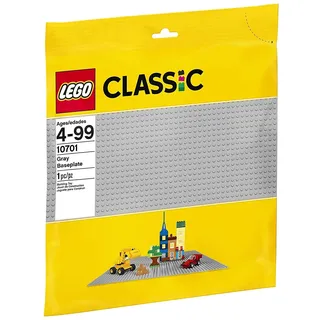 LEGO 10701 Classic Graue Bauplatte, 38 cm x 38 cm, Lernspielzeug, kreatives Spielen