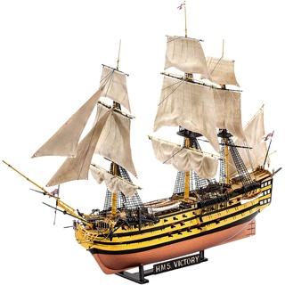 Revell Geschenkset Battle of Trafalgar, Modellbausatz, 12 Jahre to 99 Jahre, mit Basiszubehör im Maßstab 1:225, 269 Teile, 40 cm