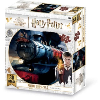 Grandi Giochi PU103000 Harry Potter Zug linsenförmiges Puzzle horizontal, mit 500 Teilen und 3D-Effekt Verpackung-PU103000