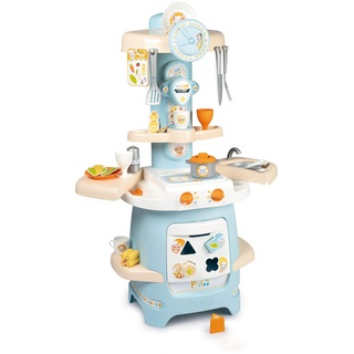 Smoby - Kinder-Küche Ptitoo - für Kleinkinder ab 18 Monaten, platzsparende Spielküche mit 22 Steck-, Sound- & Zubehörteilen