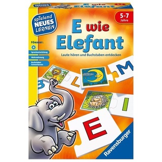 Ravensburger Verlag - Spielend Erstes Lernen – E wie Elefant