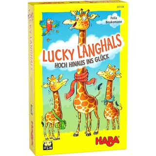 HABA 305108 - Lucky Langhals, Legespiel mit einfachen Regeln für schnellen Spielspaß, Spiel ab 3 Jahren