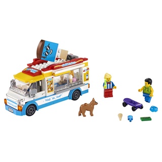 LEGO 60253 City Great Vehicles Eiswagen mit Skater- und Hundefigur