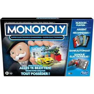 Monopoly Super Elektronisches Banken Brettspiel - Belgische Edition