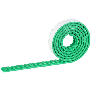 infactory Klemmbaustein-Tape: Selbstklebendes Spielbaustein-Tape für gängige Systeme, 1 m, grün (Bauspielzeug, Spielbaustein-Bänder, Mitbringsel)