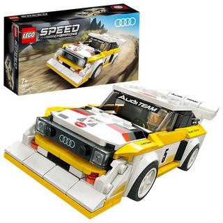 LEGO 76897 Speed Champions 1985 Audi Sport quattro S1, Spielzeugauto für Mädchen und Jungen ab 7 Jahre, Bausatz für Modellauto, Rennauto