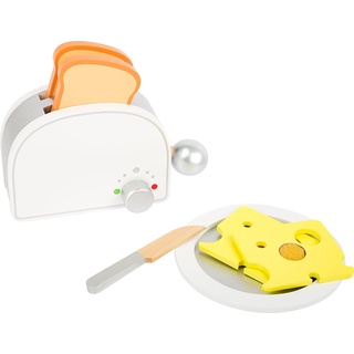 small foot Frühstücks-Set "Kinderküche" aus Holz, inklusive Toaster mit Hebelfunktion, für Kinder ab 3 Jahren, 10594