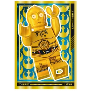 Blue Ocean Sammelkarte Lego Star Wars Karten Trading Cards Serie 4 - Die Macht Sammelkarten, Lego Star Wars Serie 4 - LE15 Gold Karte