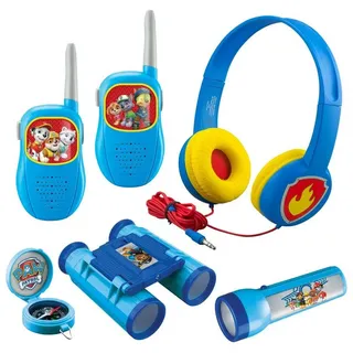 eKids PW-V302 Paw Patrol Abenteuer-Set Kinder-Kopfhörer (mit Kompass, Taschenlampe, Fernglas, Walkie-Talkies) bunt