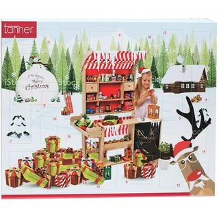 Tanner - Der kleine Kaufmann Adventskalender, mit 24 Teilen für den Kaufmannsladen bzw. Kinderküche, Spielzeug für Kinder, 9000.0