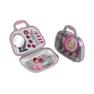 klein Spielzeug-Frisierkoffer 5855 grau, pink