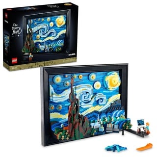 LEGO Ideas 21333 Vincent Van Gogh - La Nuit Étoilée, Reproduction de Tableau sur Toile