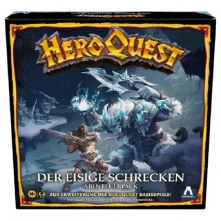 Hasbro Spiel HASD0051 - HeroQuest - Der eisige Schrecken, für 2-5..., Familienspiel, Strategiespiel bunt