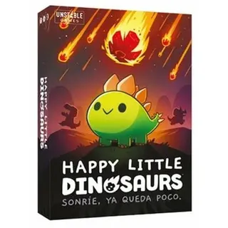 TeeTurtle Happy Little Dinosaurs, Kartenspiel für Erwachsene und Kinder, verhindert Katastrophen und überlebt die Apokalypse! Ab 8 Jahren, für 2 bis 4 Spieler, 30-60 Minuten pro Spiel, Spanisch