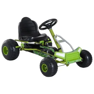 HOMCOM Go-Kart Tretauto mit Handbremse