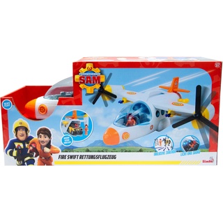 Spielzeug-Flugzeug »Feuerwehrmann Sam Fire Swift Rettungsflugzeug«, mit Licht- und Soundeffekten, 64678163-0 bunt