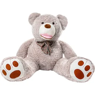 Gustaw Teddybär Groß XXL (Grau, 200cm) Amigo - Plüschbär, Kuschelbär XXL Plüschtier, Plüschtier Kuscheltier Giant Teddy