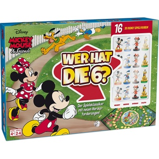 ASS Altenburger 22501060 Micky Maus Mickey Mouse & Friends-Wer hat die 6-Der Spieleklassiker mit detailgetreuen 3D Disney Spielfiguren, Mehrfarbig