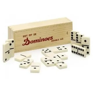 Piatnik Spiel 6327 - Dominos - Figurenspiel, 28 Steine, Familienspiel, Strategiespiel bunt