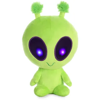 Aurora Twitch Light up Alien Plush, Green