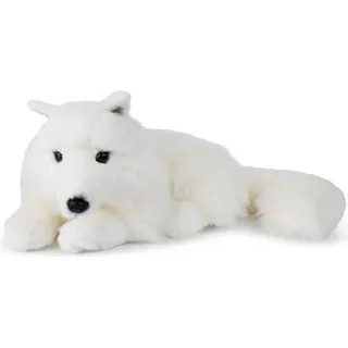 WWF - Plüschtier - Polarfuchs (liegend, 25cm) Kuscheltier Stofftier Plüschfigur Fuchs weiß - Weiß