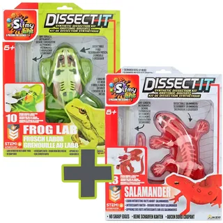 Original SLIMY Lab Dissect-IT Kombipack - Experimentieren & Forschen Sezier-Set - Schleim Labor, prämiertes STEM/Mint Lernspielzeug, Slime-Set mit Spielknete und Sezierwerkzeug