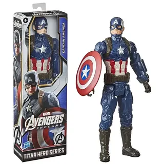 MARVEL Actionfigur Marvel Titan Hero Series Captain America Actionfigur Figur 30 cm bunt