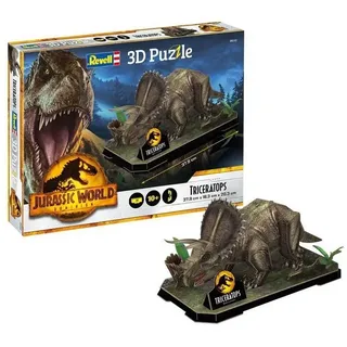 Revell® 3D-Puzzle 3D Puzzle, Jurassic World Dominion - Triceratops, 44..., 44 Puzzleteile bunt