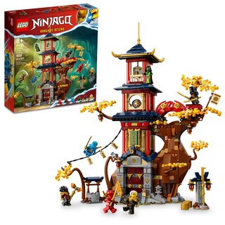 LEGO NINJAGO Tempel der Drachen Energiekerne 71795, Bauspielzeug mit einem Ninjago-Tempel und 6 Minifiguren, einschließlich Cole, Kai und NYA, Geschenk für Kinder ab 8 Jahren, die baubare