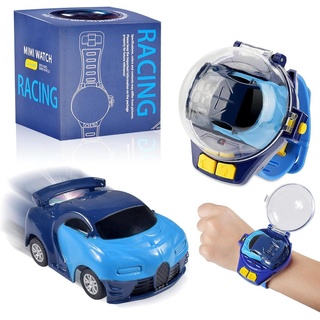 autolock RC-Auto Mini Fernbedienung Auto Uhr Spielzeug Remote Control Car Watch Toys, 2,4 GHz Armbanduhr Spielzeug USB Elektrisches Spielzeugauto für Jungen blau