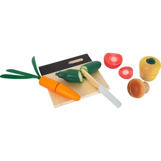 small foot Schneide-Set Gemüse "fresh" aus Holz, Lebensmittel für Kinderküche, Rollenspielzeug ab 2 Jahren, 12329