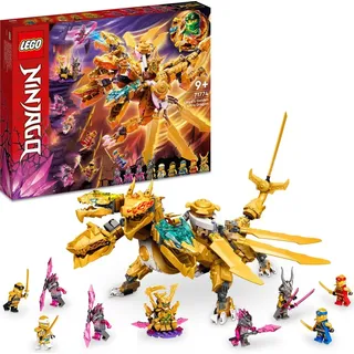 LEGO 71774 NINJAGO Lloyds Ultragolddrache, Set mit Drachen-Figur und 9 Mini-Actionfiguren inkl. Lloyd, Kai und Zane, Spielzeug für Kinder ab 9 Jah... - Bunt