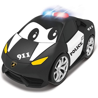 bbJunior Spielzeug-Auto Spielzeugauto - Lamborghini Polizeiauto mit Licht & Sound, mit Signallicht schwarz