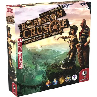 Pegasus Spiele Robinson Crusoe Abenteuer auf der Verfluchten Insel, Brettspiel,