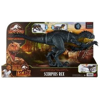 Jurassic World Spielfigur Mattel Jurassic World Kampfaction Scorpios Rex bunt
