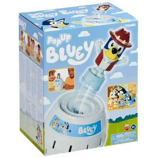 TOMY Pop Up Bluey - Lizenziertes Bluey-Spiel, basierend auf dem Klassiker Pop Up Pirate - Familienspiele für 2-4 Spieler - Lustige Spiele für Kin...