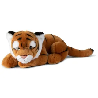 WWF - Plüschtier - Tiger (liegend, 30cm) lebensecht Kuscheltier Stofftier Plüschfigur - Braun