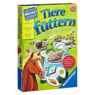 Ravensburger Verlag GmbH Spiel, Familienspiel RAV25034 - Tiere füttern, Kinder-/ Lernspiel, für 1-4..., Lernspiel bunt