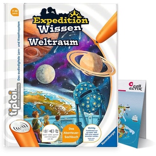 Ravensburger tiptoi® Buch Expedition Wissen: Weltraum + Kinder Weltkarte - Länder, Tiere, Kontinente