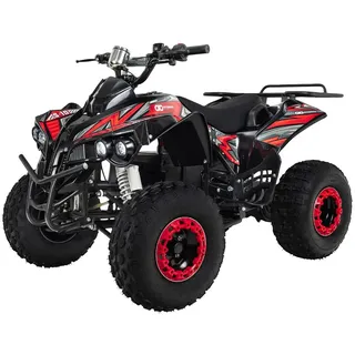 Actionbikes Motors Elektro Kinderquad S-10 - 1000 Watt - Pocketquad (Schwarz/Rot) - Rot