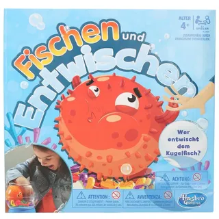 Hasbro Spiele E3255100 Fischen und Entwischen, lustiges Kinderspiel, Mehrfarbig