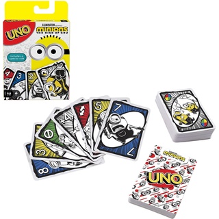 Mattel Games GKD75 UNO Edition zum Minions Film - The Rise of Gru von Illumination, Kartenspiel für Kinder und Familien, Minions 2, Für Kinder ab 7 Jahren, Mit 112 Karten