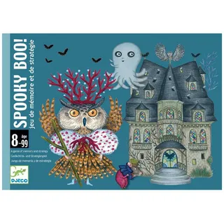 DJECO Spiel, Kartenspiel Spooky Boo! Gedächtnisspiel für Kinder ab 8 Jahre