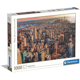 Clementoni 39646 Nueva Collection New York City-Puzzle 1000 Teile ab 10 Jahren, Erwachsenenpuzzle mit Wimmelbild, Geschicklichkeitsspiel für die ganze Familie, Mehrfarbig, Medium