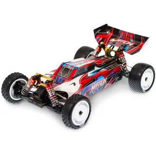 s-idee® 104001 rot 1:10 4WD 45 kmh schnell Off-Road RC Buggy ferngesteuertes Auto mit 2,4 WL 104001