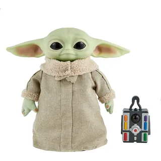 Disney Star Wars Mandalorian The Child Baby Yoda Funktionsplüsch - Beige/Grün