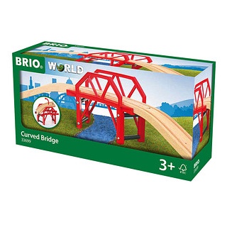 BRIO® Bahnbrücke mit Auffahrten 33699 Spielzeugeisenbahnen-Zubehör