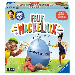 Ravensburger Spiel, Kinderspiel Aktionsspiele Beweg dich schlau! Felix Wackelnix 20931
